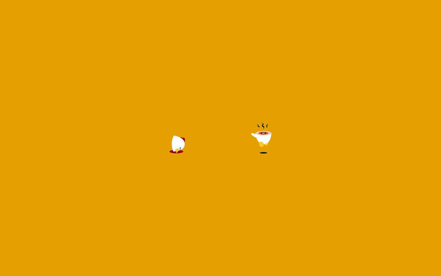 Minimalist Desktop Yellow Wallpaper