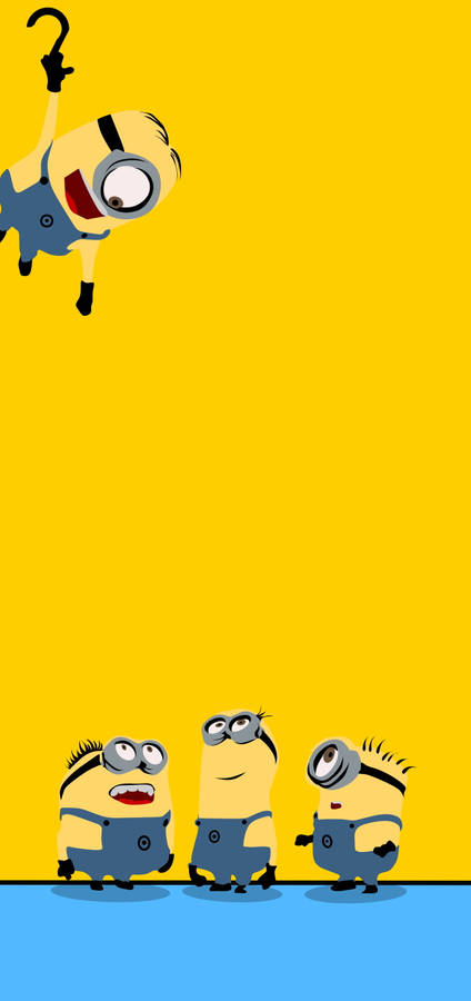 Minimalist Minions Redmi Note 9 Punch Hole Wallpaper