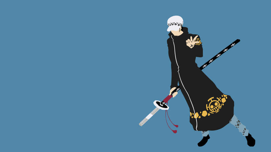 Minimalist One Piece Trafalgar Law Wallpaper