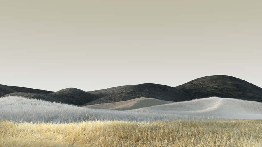 Minimalist Summer Hills4 K Ultra Wide Wallpaper