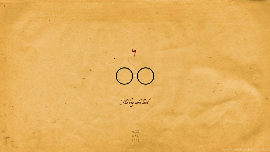 Minimalist The Boy Who Lived Harry Potter Ipad Wallpaper