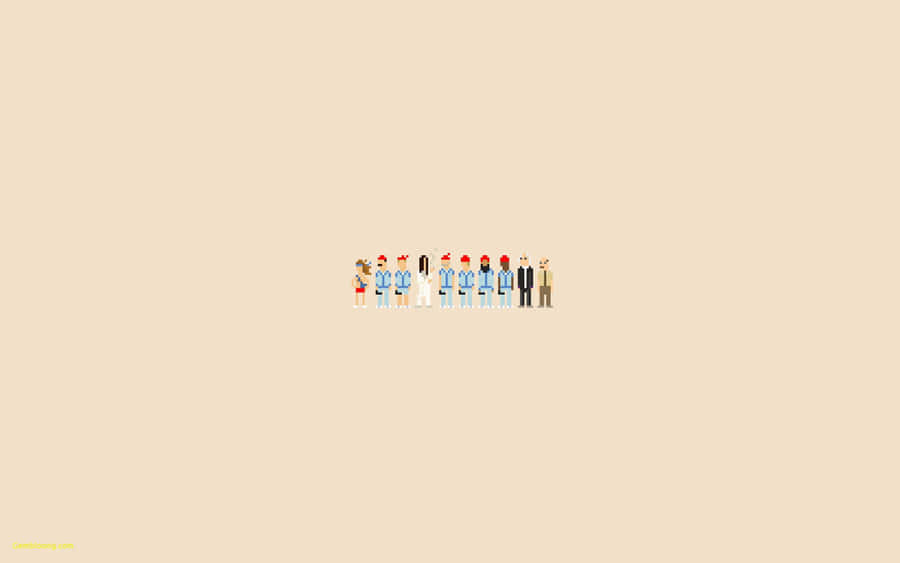 Minimalist The Life Aquatic Cartoon Tumblr Laptop Wallpaper