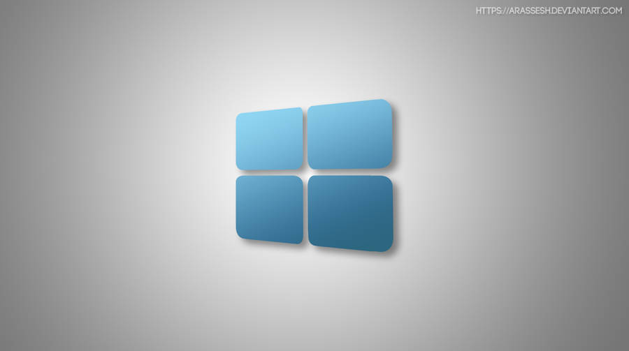 Minimalist Windows 10 Hd Blue Logo Wallpaper