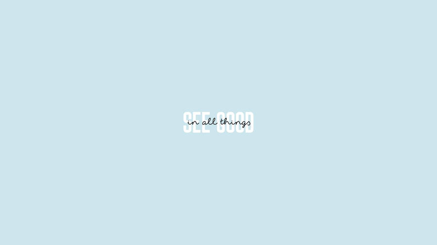 Minimalistic Desktop Setup With A Hint Of Blue. Wallpaper