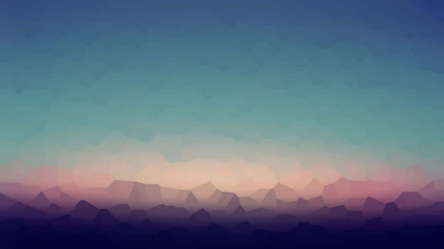 Minimalistic Illustration Of Abstract Black And White Shapes Wallpaper