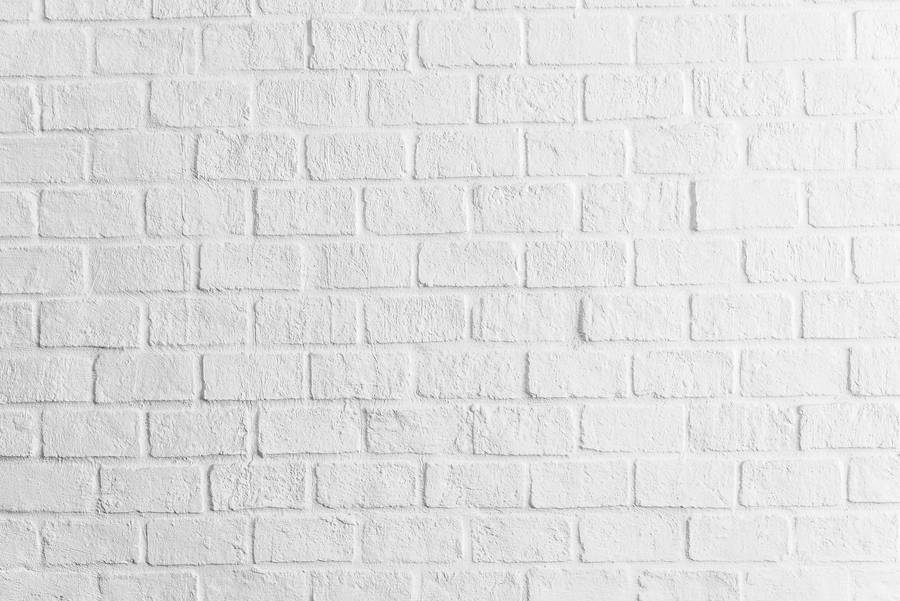 Minimalistic White Brick Wall Texture Wallpaper