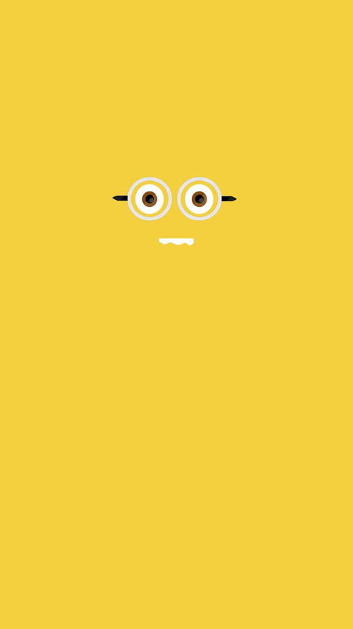 Minion Face Minimalist Iphone Wallpaper