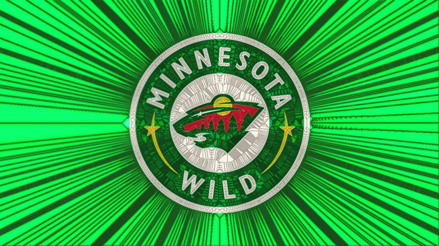 Minnesota Wild Green Rays Wallpaper