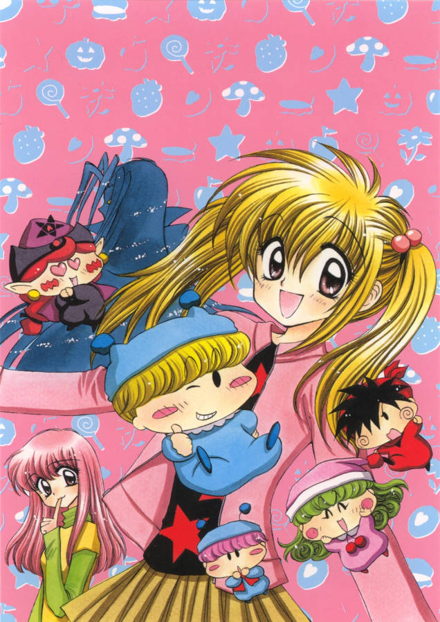 Mirmo De Pon Pink Poster Wallpaper