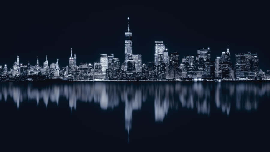 Mirrored Dark City 4k Wallpaper