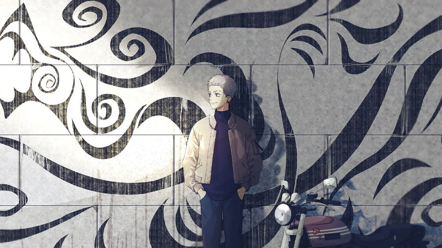 Mitsuya Takashi On Graphic Wall Wallpaper
