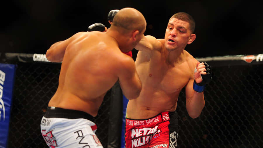 Mixed Martial Artist Nick Diaz Striking Wallpaper