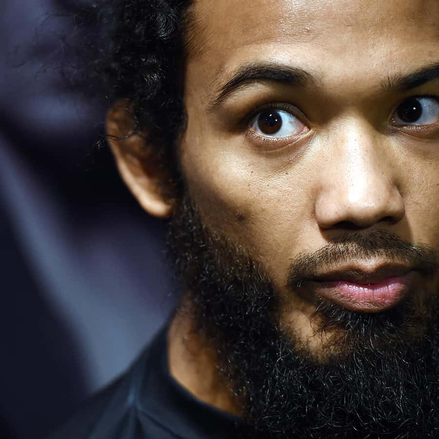 Mma Fighter Ben Henderson Close Up Shot Wallpaper