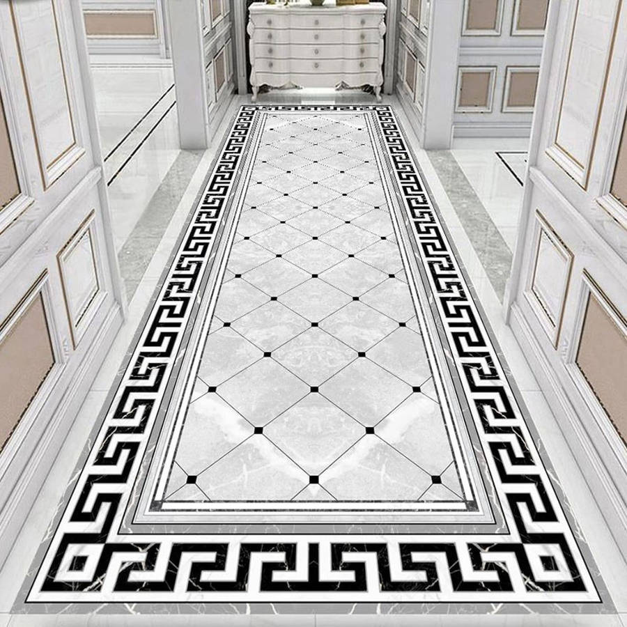 Modern Aztec Style Floor Tiles Wallpaper