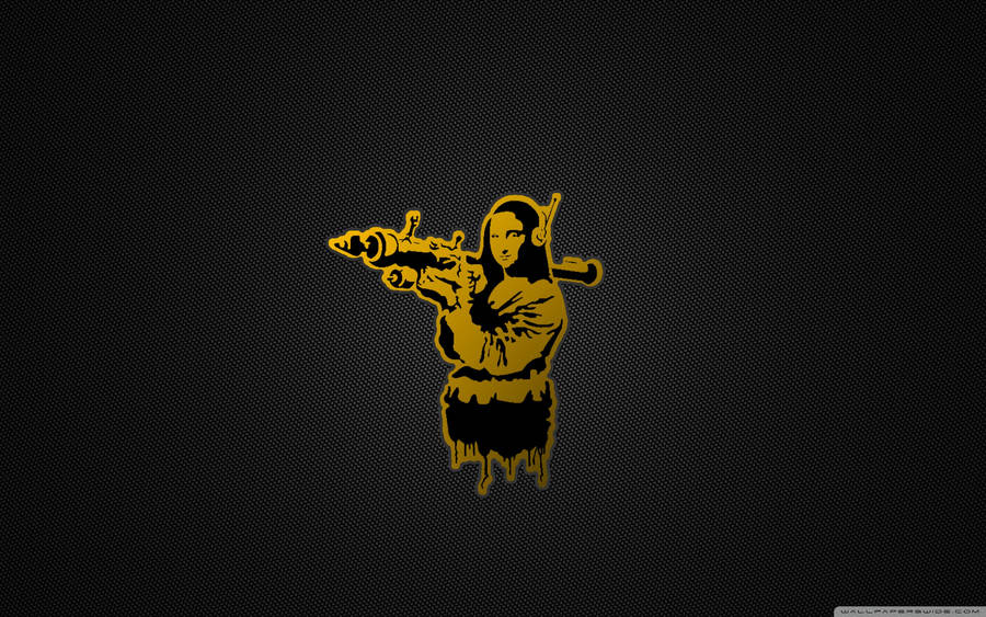 Mona Lisa Bansky Wallpaper