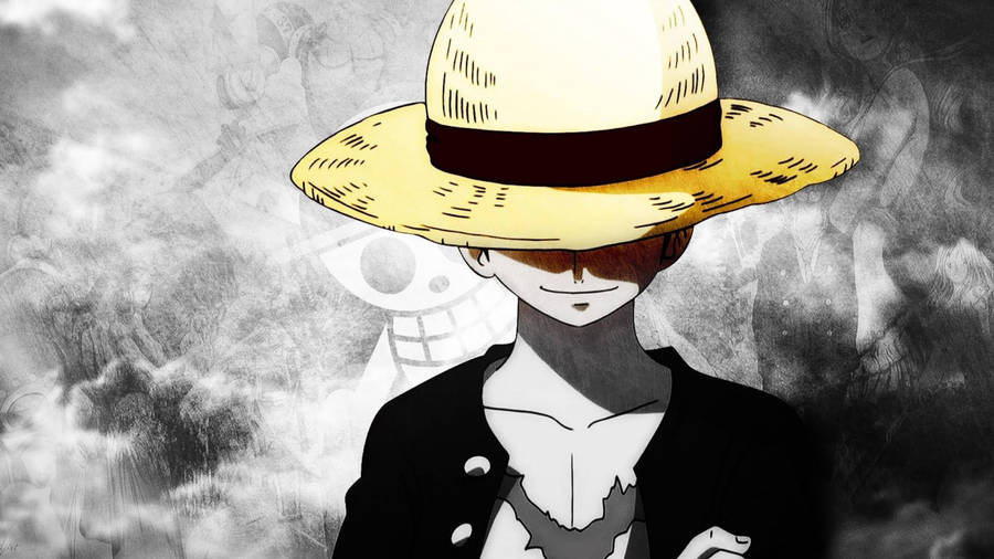 Monkey D Luffy Yellow Straw Hat Wallpaper
