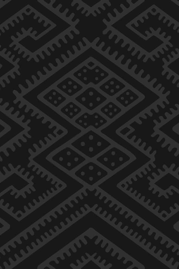 Monochrome Aztec Pattern Design Wallpaper