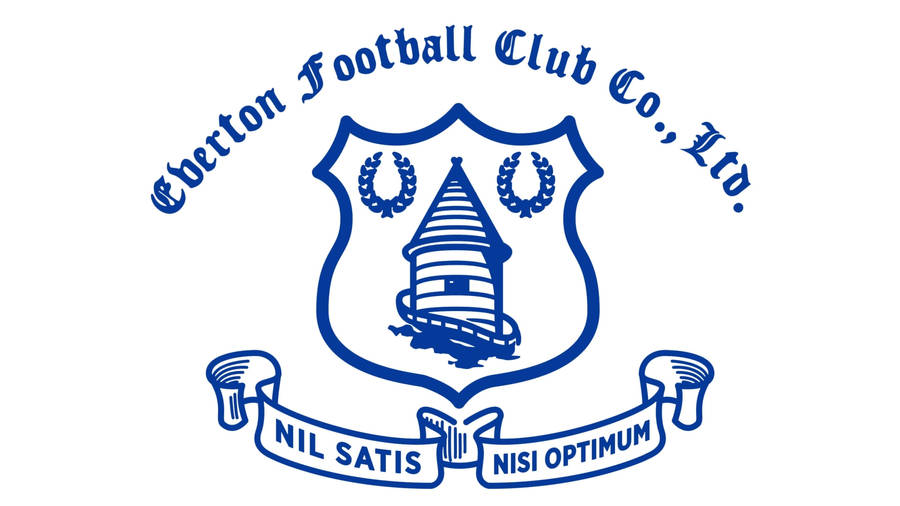 Monochrome Everton F.c Crest Wallpaper