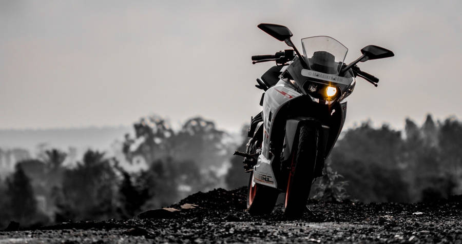 Monochrome Ktm Duke 390 Wallpaper