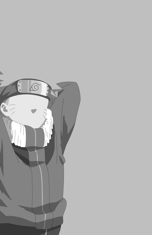 Monochrome_ Naruto_ Shinobi_ Pose Wallpaper