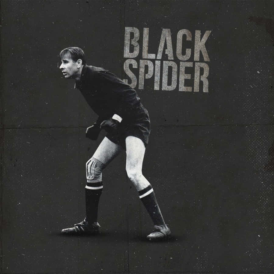 Monochrome Soviet Union Goalkeeper Lev Yashin Wallpaper