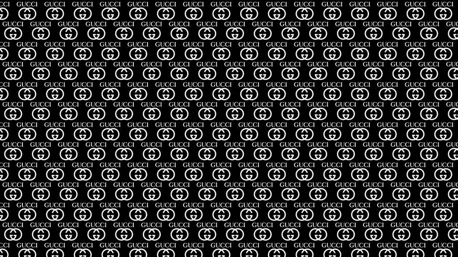 Monochromic Gucci Pattern Wallpaper