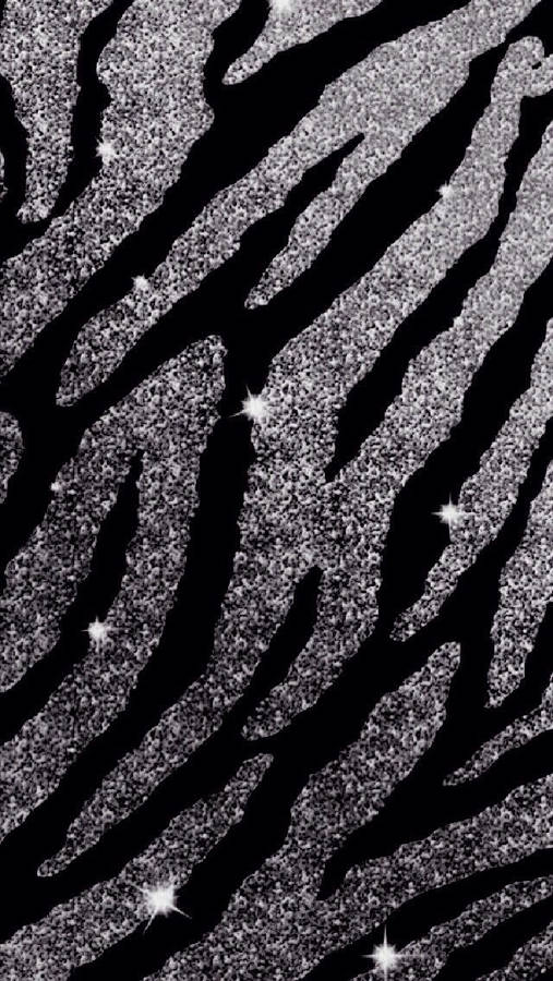 Monocromatic Animal Print Sparkle Iphone Wallpaper