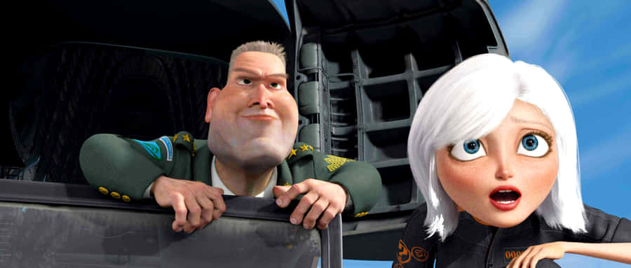 Monsters Vs Aliens Shocked Face Wallpaper