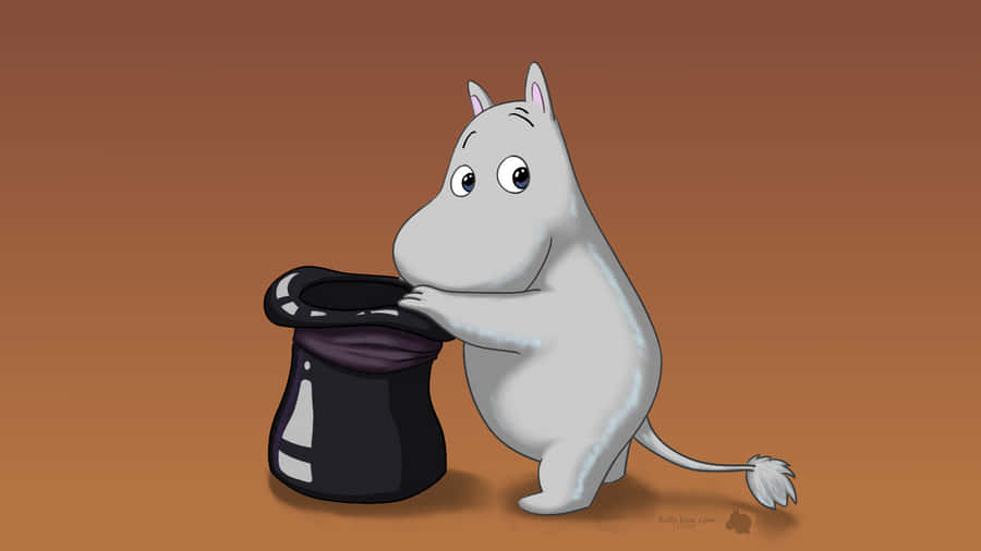 Moomin Desktop With Hat Wallpaper