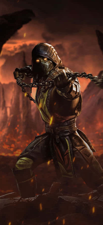 Mortal Kombat's Scorpion Strikes Wallpaper