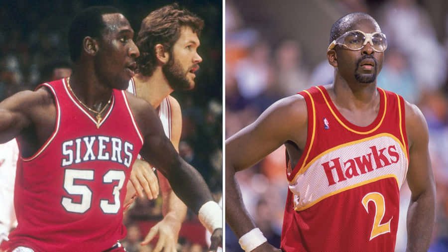 Moses Malone And Darryl Dawkins Wallpaper