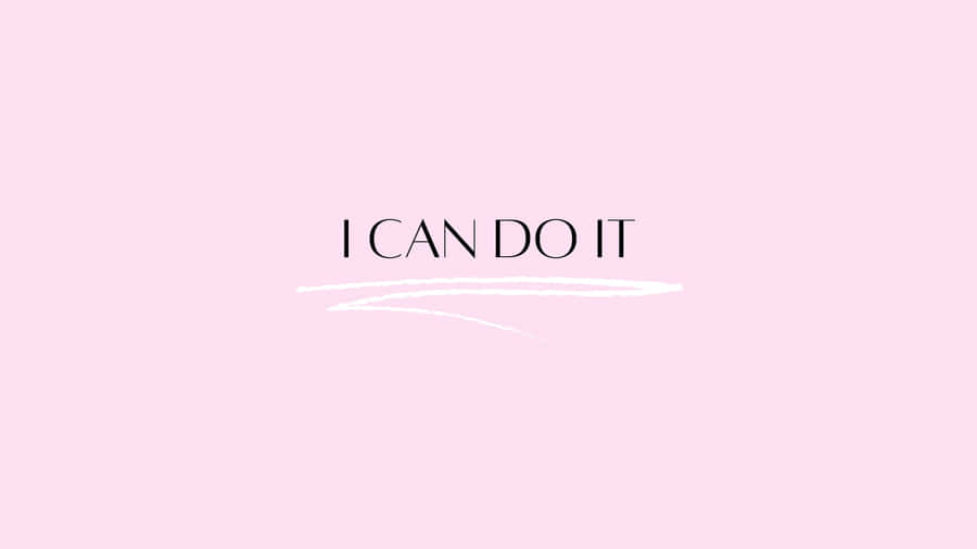 Motivational Quote Pink Background Wallpaper