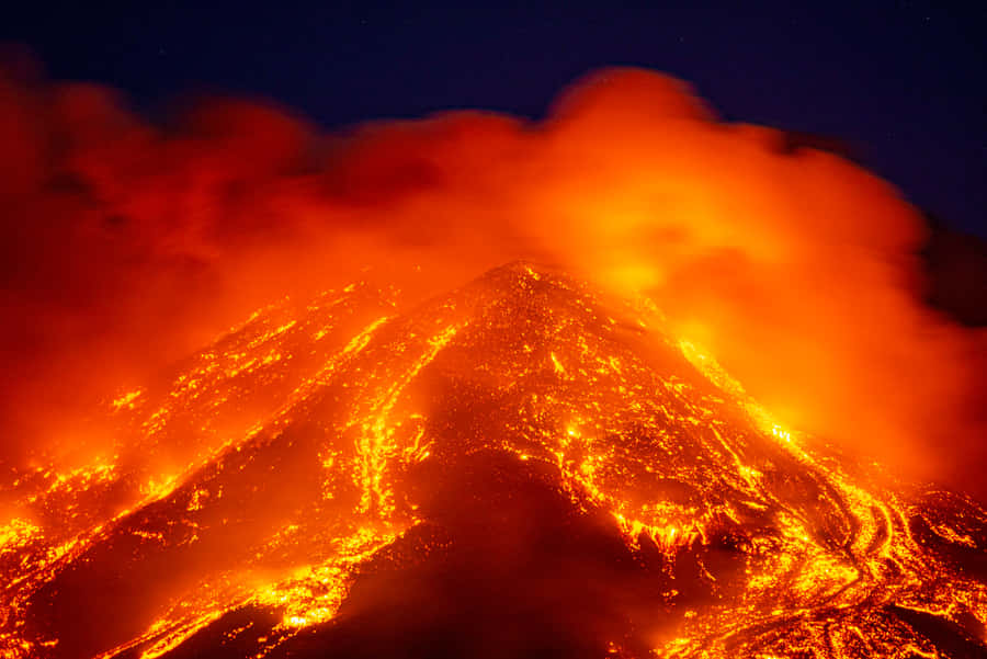Mount Etna Climate Volcano Wallpaper