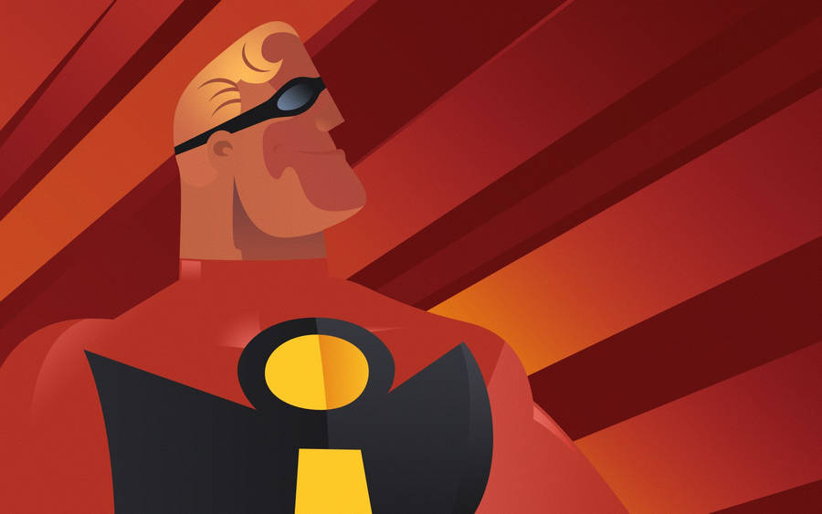 Mr Incredible - A Superhero With Unstoppable Strength Wallpaper