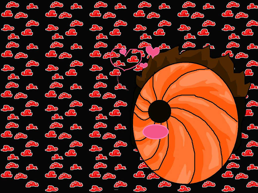 Ms Paint Tobi Akatsuki Cloud Iphone Wallpaper