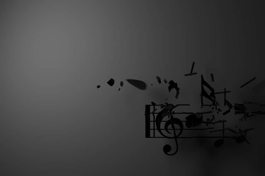 Musical Notes That Reach Across The World Wallpaper