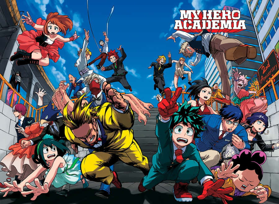 My Hero Academia Ipad Anime Characters Wallpaper