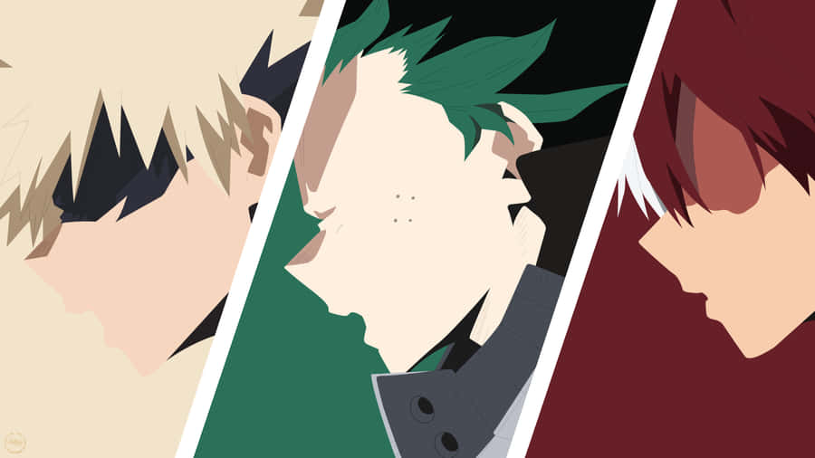 My Hero Academia Trio Profile Art4 K Wallpaper
