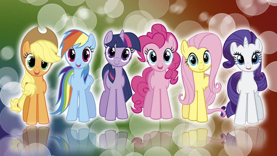 My Little Pony With Bubbles Desktop Wallpaper