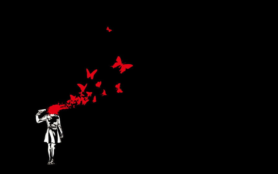 Mystical Dark Butterfly Wallpaper