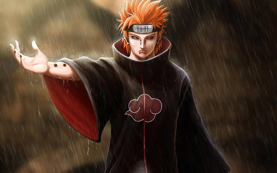 Nagato Naruto Pain In The Rain Wallpaper