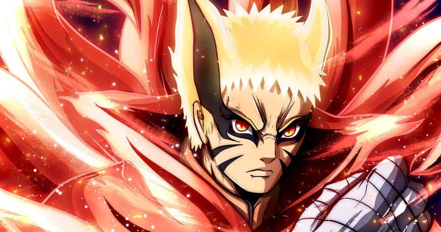 Naruto Kurama Mode Artwork Wallpaper