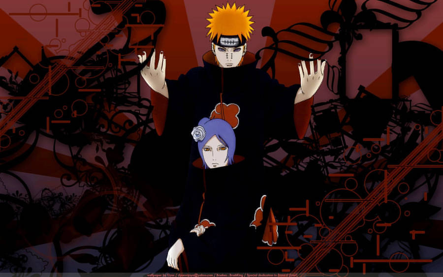 Naruto Pain With Girl Character Wallpaper