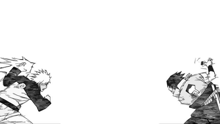 Naruto Shines Bright In His All-white Outfit Wallpaper