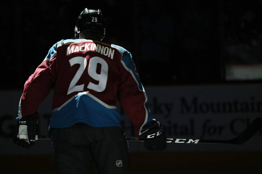 Nathan Mackinnon Ice Hockey Sweater Wallpaper