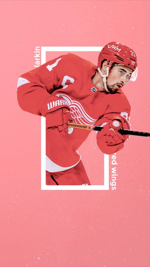 National Hockey League Player Dylan Larkin Wallpaper