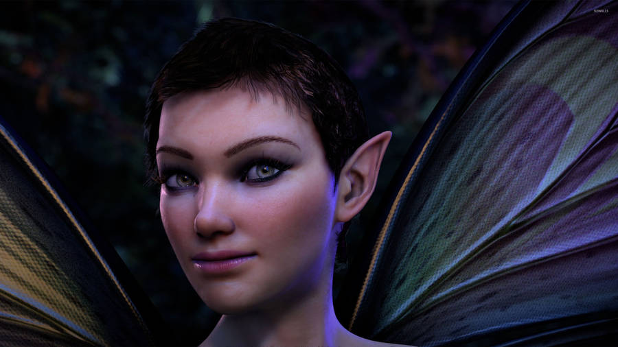 Nature Fairy Smile Wallpaper