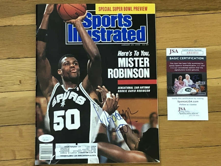 Nba San Antonio Spurs No. 50 David Robinson Wallpaper