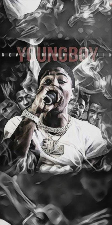 Nba Youngboy Bringing The Energy To The Stage Wallpaper