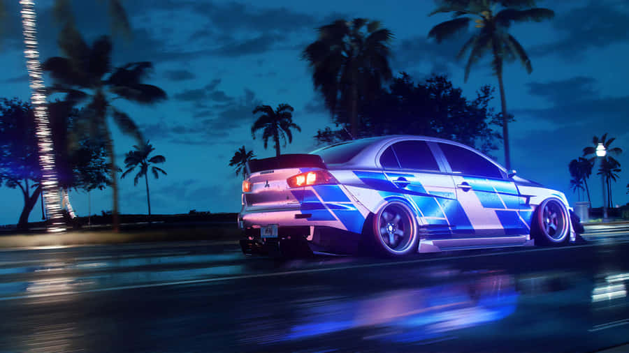 Need For Speed 4k Mitsubishi Lancer Sedan Wallpaper